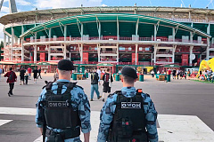 Безопасность футбольного матча в Москве обеспечена при содействии Росгвардии